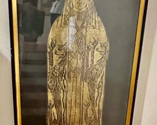 155. Tombstone Rubbing Woman (19" x 42")