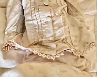 240. Antique Porcelain Doll w/ Natural Hair (30")