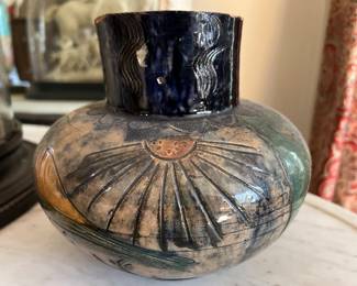 51. Vintage Ceramic Vase (8" x 8") 