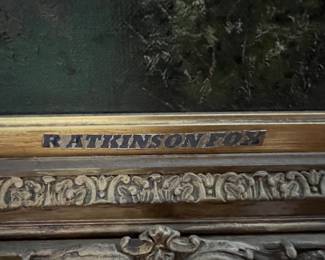 149. Signed Oil on Canvas of Mountainous Landscape by Robert Atkinson Fox (26" x 35.5")