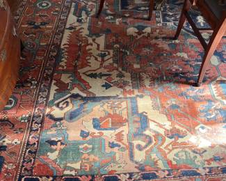 263. Antique Heriz Serapi Rug 