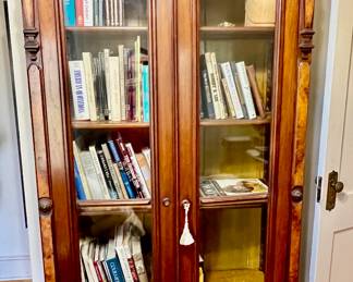 145. Antique Armoire w/ Glass Doors