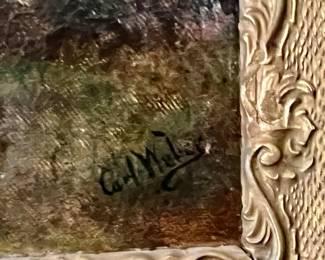 18. Signed Oil on Canvas by Carl Weber Landscape of Bucks County (20" x 34")