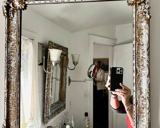 218. Mirror w/ Ornate Frame (27" x 30")