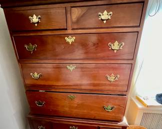 208. Stickley Fayetteville Tall Chest of Drawers (40" x 20" x 64")