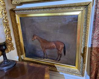 86b. Oil on Canvas of Horse (22" x 17")
