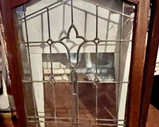 250. Pair of Leaded Glass Panels (22" x 33")