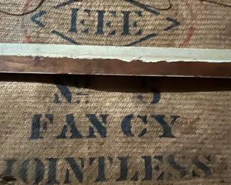 260. Framed Painting on Rattan "She Loves Me She Loves Me Not" (35" x 36")