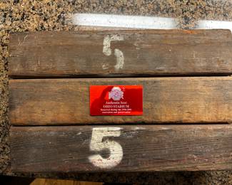 Check out this cool Ohio State piece of memorabilia! Authentic seat from the stadium removed during 1998-2001 renovation and preservation.