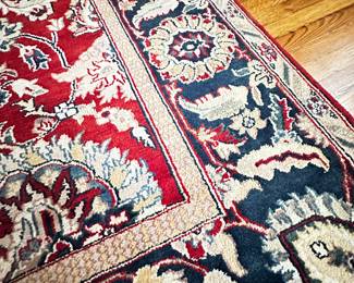 12.5’ x 9’ handwoven rug in beautiful condition