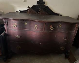 antique dresser with mirror