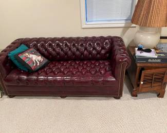 Chesterfield couch and chairs