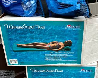 Leslie's Ultimate Super Float new in box.  Ready for summer.  Aqua Jogger exercise kits.