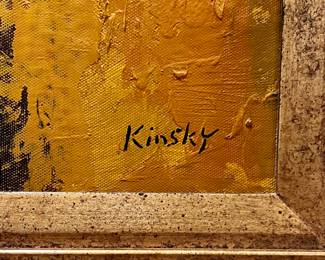 Oil painting by Kinsky.