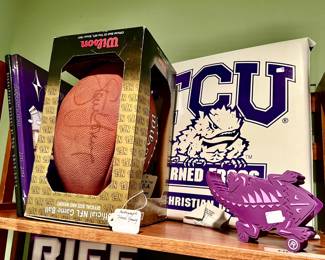 Steve Young signed football.