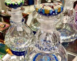 Perthshire Millefiori decanters.