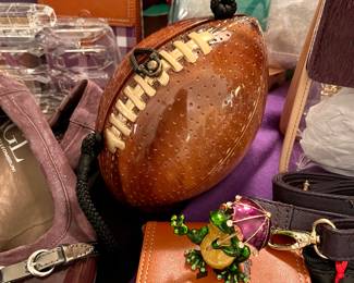 Timmy Woods football handbag. 