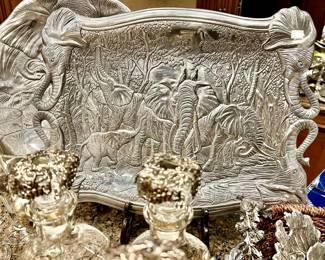 Arthur Court Elephant platters.  