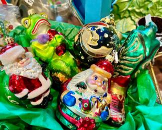 Christopher Radko mercury glass ornaments.