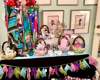 Bright colorful scarves!