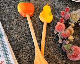 Wooden fruit spoons 