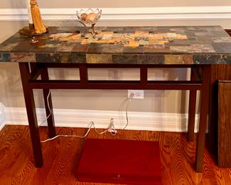 Polished Slate console/entry table