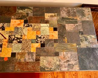 Polished Slate console/entry table