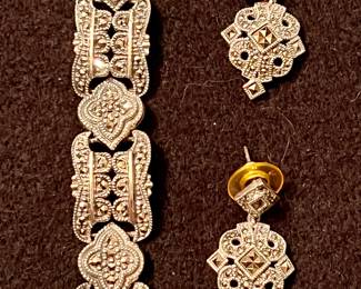30% OFF -  Judith Jack Sterling and Marcasite bracelet and earrings