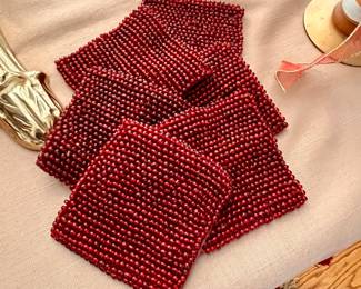 Beaded coasters 