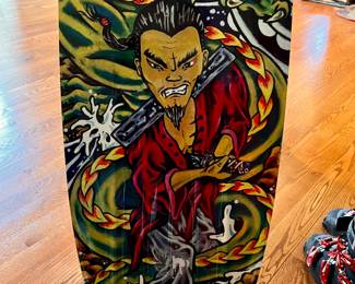 back side - Hyperlite Byerly Honeycomb Wakeboard by Scott Bouchard w/boots- Limited Edition 366 of 500 