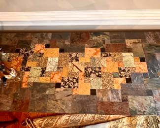 Polished Slate console/entry table