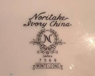 Noritake Ivory China Monteleone 