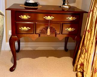 Cherry Queen Anne side table