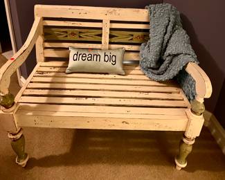 another view - Painted bench