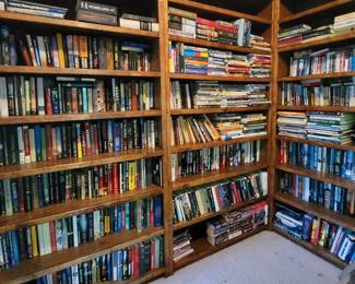 Hardback and paperback books-fiction and non fiction