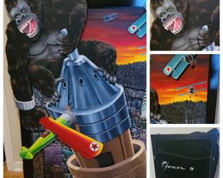 Wonderful King Kong multi layer dimensional painting on wood by well known Canadian artist Jeff Pykerman in 1999. This was a special commissioned piece by a well known national collector.
This information well be shared with the buyer. $7500.00