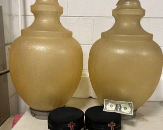 2-street light lamp globes from Columbus, WI                 and 2 Knights of Templar hat(s)/Free Masonry from the McLilley & Co. circa 1870-1910.