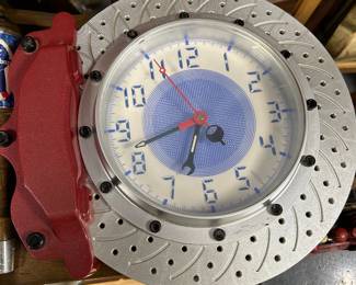 B/O Brake Drum Rotor Clock