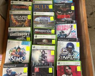 XBOX 360 & Play Station 2 games