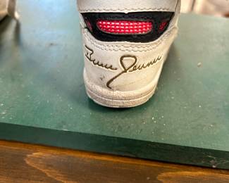 Here is the back of the clean BRUCE JENNER tennis shoes!