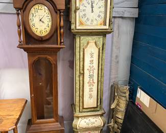 2 Grand Father/Grand Mother B/O clocks