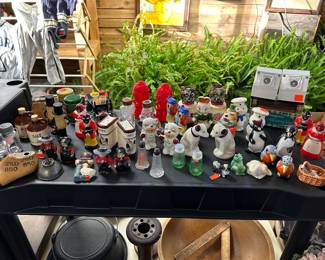 Wide variety of vintage salt and pepper shakers! Take a look!!!