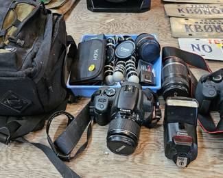 LOT OF CAMERA EQUIPMENT