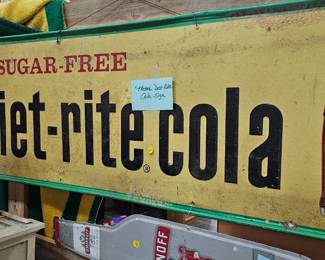 METAL DIET RITE COLA SIGN