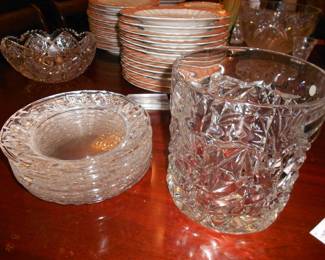 Tiffany & Co. Crystal Rock Cut (set of 8) salad plates 