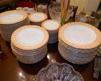 Mottahedeh Swan-Salmon Colored 78 pieces 