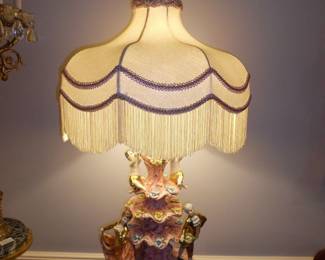 Capodimonte Lavish Italian Victorian Lamp