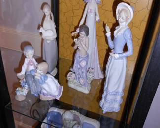 Lladró porcelain sculptures