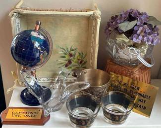 Minoan Style Cup, Desk Top Globe Other Decor