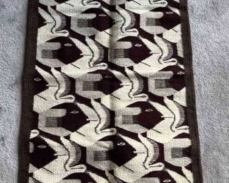 Wool Zapotec Rug Fish  Birds 